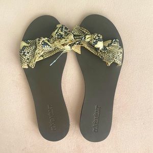 Olivia Miller snake skin sandals